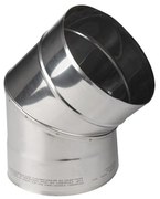 PRODMAX 130 könyök 45° tömör /0,6 mm rozsdamentes acél