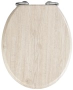 Oak világos WC-ülőke, 42,5 x 35,5 cm - Wenko