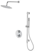 Cersanit S952-032-Zuhany készlet termosztatikus rejtett csappal ZEN fényezett króm
