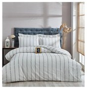 Krémszínű kétszemélyes hosszabbított pamut ágyneműhuzat 200x220 cm – Mila Home