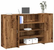 recepciós pult antik fa 180x50x103,5 cm szerelt fa