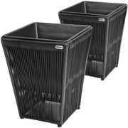 Casaria® Acapulco virágtartó szett 2 darabos - fekete