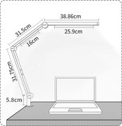 Brilagi - LED Dimmelhető érintős asztali lámpa VARIO LED/12W/230V 3000-6500K fekete