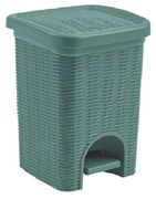 STEFANPLAST Fürdőszobai hulladékkosár Elegance 6l, zöld-szürke