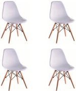 Modern szék DIDIER bükk + fehér 4 db N