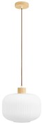 Fehér függőlámpa üveg búrával ø 30 cm Argalo – House Nordic