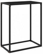 fekete edzett üveg tálalóasztal 60 x 35 x 75 cm