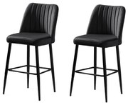 Vento Black and Black bárszék szett, 2 db, 2 db