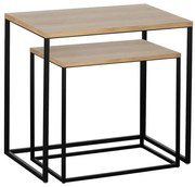 Eglo 424006 - 2 darabos TOZAWA kisasztal készlet barna/fekete 424006