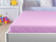 Jersey lepedő kiságyba EXCLUSIVE 60x120 cm lila