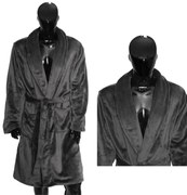 King sötétszürke mikroszálas fürdőköpeny TiaHome - L