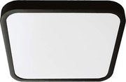 LED fürdőszobai mennyezeti lámpa LED/24W/230V IP44 3000K 29x29 cm fekete