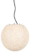 Modern kültéri lógólámpa szürke 35 cm IP65 - Nura