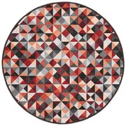 Piros-szürke mosható kerek szőnyeg ø 80 cm Ignite – Mila Home