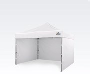 Parti sátor 3x3m - plusz 3 oldalfal - Fehér