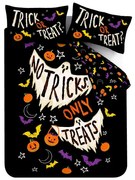 Fekete egyszemélyes ágyneműhuzat 135x200 cm Halloween Trick or Treat – Catherine Lansfield