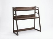 Asztali polc VERTEX 90x95 cm, fekete / dió dekoráció