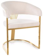 Crown Velvet étkezőszék - világos bézs