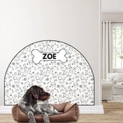 PIPPER. Védő textil falmatrica – Ív – Állatok Méret: 120x96cm, Indíték: névvel