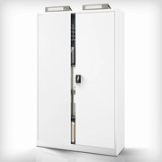 Fém iratszekrény JAN II, 1150 x 185 x 400 mm, fehér