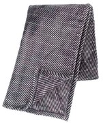 Stripes szürke mikroplüss takaró, 130 x 180 cm - Tiseco Home Studio