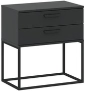 Éjjeliszekrény 2 Fiókkal Fekete Színben CADRO NR6 60 cm
