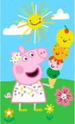 Peppa malac Summer Time kéztörlő, arctörlő, törölköző 30x50 cm