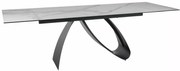 Diuna bővíthető kerámia étkezőasztal matt fehér 160-240 cm
