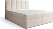 Tenor kontinentális ágy 160x200 tárolóval - bézs bouclé Quelle 03
