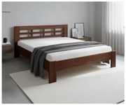 Franciaágy tömörfa ANGELA 180x200 cm sötét dió