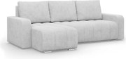 Modena sarokkanapé, bouclé, univerzális oldal, szürke