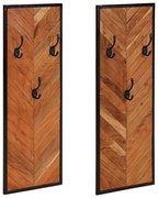 2 db tömör akácfa fogas 35 x 1 x 90 cm