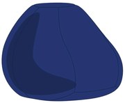 Kék Babzsák Puff Huzat