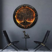 DUBLEZ | Fából készült életfa a falra - Volcanic