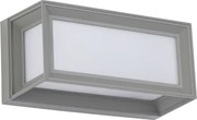 BRILAGI - LED kültéri fali lámpa mozgásérzékelővel PARKER LED/12W/230V szürke IP44