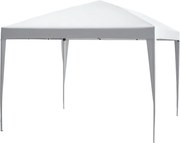 Outsunny Pavilon cca. 3x3m, vízlepergető Stabil Télálló Összecsukható Pavilon, UV Védelem, Összecsukható Fesztivál sátor Kert sátor táskában, Kert Pav