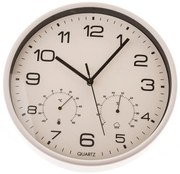 Falióra hőmérséklet- és páratartalommal, 25 cm
