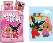 Bing gyerek, ovis ágyneműhuzat és polár takaró szett (Sula)