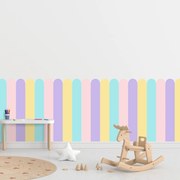 PIPPER. Textil öntapadó tapéta - Boltív - Pasztell szín 3 Méret: 100cm