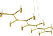 King Home ATOMIC LONG DW-d1005-10C.GOLD Függőlámpa 10x10W/G9 IP20