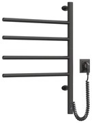 Elektromos törölközőszárító, ARABESQUE 150W/230V, 64,6cm, IP44, fekete