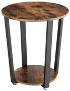 ELDUR oldalsó asztal barna/fekete