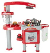 G21 játék - Gyerek konyha nagy, tartozékokkal, piros