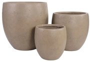 Beckley edények, rostagyag, barna 3db