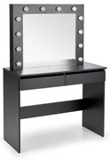 AMORIO sminkasztal, fekete
