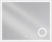 Mexen Kala megvilágított fürdőszobai tükör kozmetikai tükörrel 100 x 80 cm, LED 6000K, páramentesítő - 9820-100-080-611-00