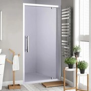 Stuxi Torino 110 cm széles nyílóajtós zuhanyajtó 6 mm vastag vízlepergető biztonsági üveggel, króm elemekkel, 200 cm magas