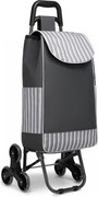 Szürke lépcsőjáró bevásárlótáska kerekeken "Helper"