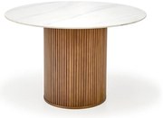 Bruno étkezőasztal, fehér / dió