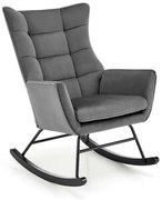 Bazalto hintaszék, szürke